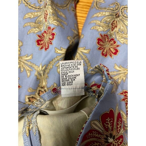 Talbots Floral Paisley Princess Waist 'Stretch' Ankle Pants Size 6 - Picture 6 of 8